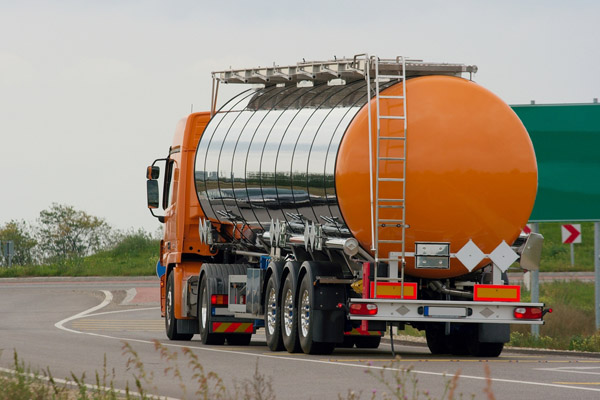 image of an oil delivery truck