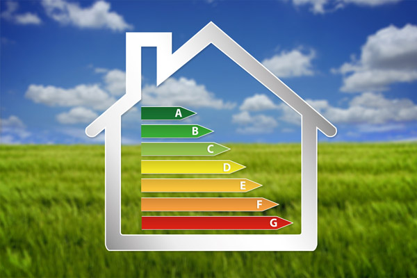 image of a house with energy efficiency ratings
