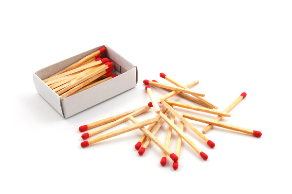 image of matches depicting heating oil safety
