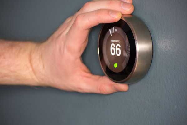image of a wi-fi thermostat for fuel oil heating system