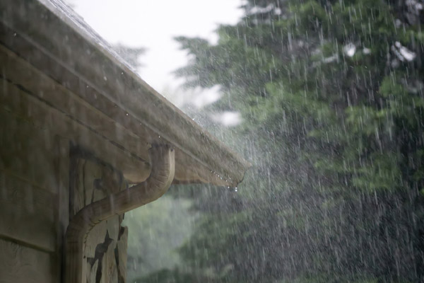 image of rain depicting water getting into heating oil tank