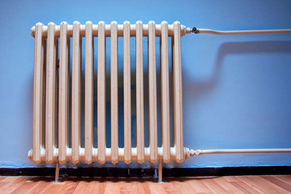 image of a radiator depicting hydronic home heating