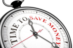 image of the words time to save money depicting reducing heating oil costs