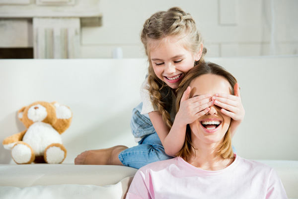 image of a family at home enjoying ductless air conditioning comfort