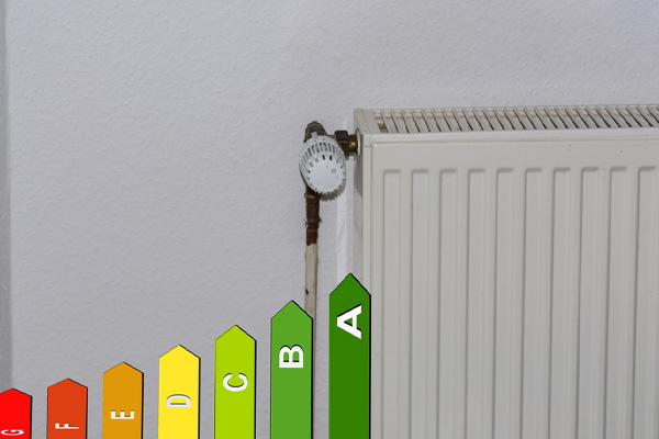 image of efficiency rating depicting energy efficient home oil heating system